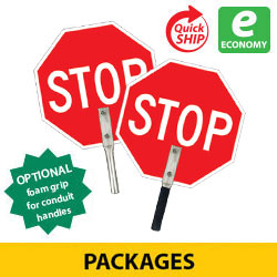 STOP/STOP Hand Paddle Package