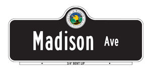 Madison Bent Lip Sign