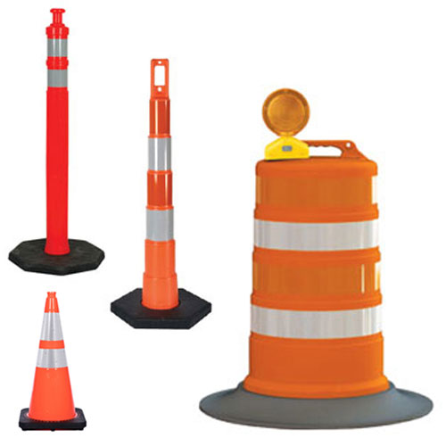 Channelizers: Barrels, Drums, Delineators, and Cones