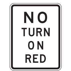 No Turn on Red Light Signs | 2023 MUTCD Reassigned Code