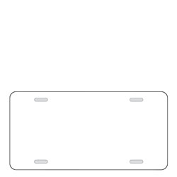 License Plate Blank