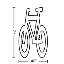 Bike Lane | 3M&trade; Stamark&trade; Pre Cut Pavement Marking Symbol