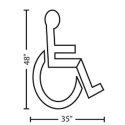 Handicap | Disabled | 3M&trade; Stamark&trade; Pre Cut Pavement Marking Symbol