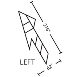 Left Lane Drop Arrow| 3M&trade; Stamark&trade; Pre Cut Pavement Marking Arrow Symbol