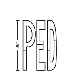 PED | 3M&trade; Stamark&trade; Pre Cut Pavement Marking Legend