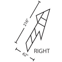 Right Lane Drop Arrow| 3M&trade; Stamark&trade; Pre Cut Pavement Marking Arrow Symbol