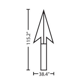Straight Arrow | 3M&trade; Stamark&trade; Pre Cut Pavement Marking Arrow Symbol