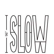 SLOW | 3M&trade; Stamark&trade; Pre Cut Pavement Marking Legend
