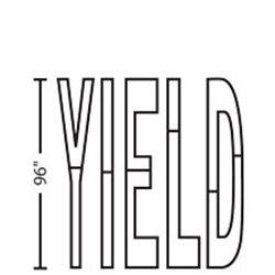 YIELD | 3M&trade; Stamark&trade; Pre Cut Pavement Marking Legend