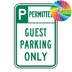 Guest Parking Only | Header & Words | Universal Permissive Parking Sign