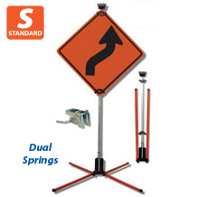 Standard Full Size Wind Deflectable Sign Stand