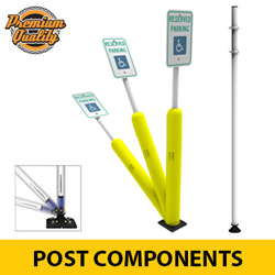 Sta Rite Flexible Sign Posts with Quarter Turn Coupler